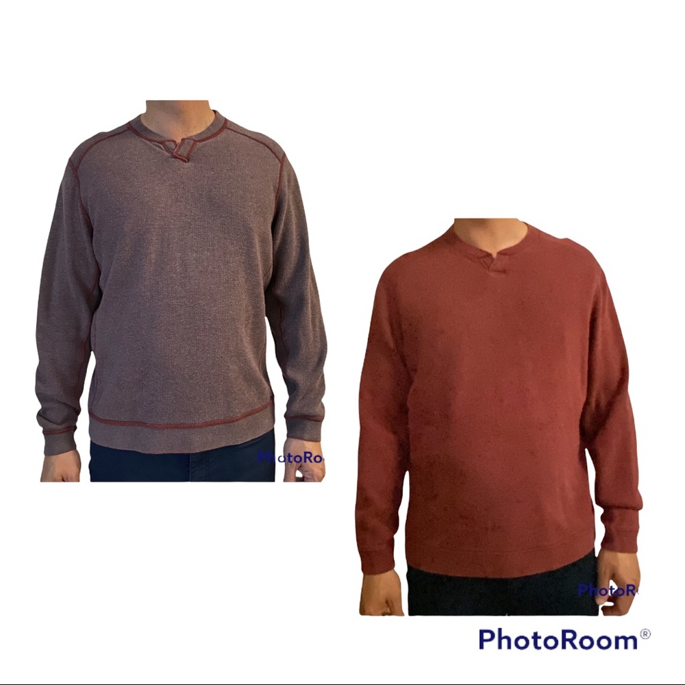 Tommy Bahama Reversible Flipshore Abaco Sweater Size L
